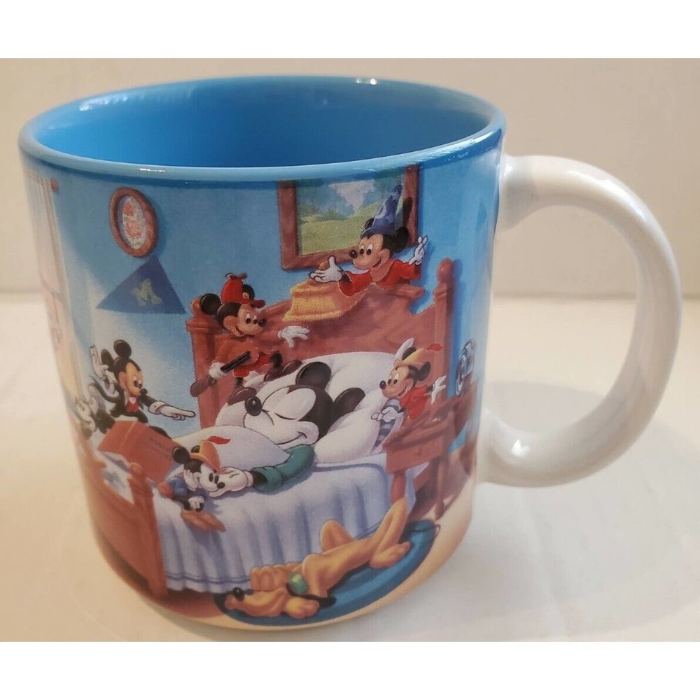 Vintage Retired Disney Mickey Mouse! Through The Years 12 oz Coffee Cup/Mug